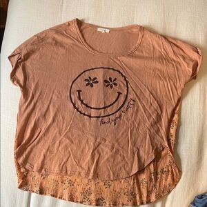 Womens smiley flowy tee similar to uncle frank and cousin earl ivy Jane